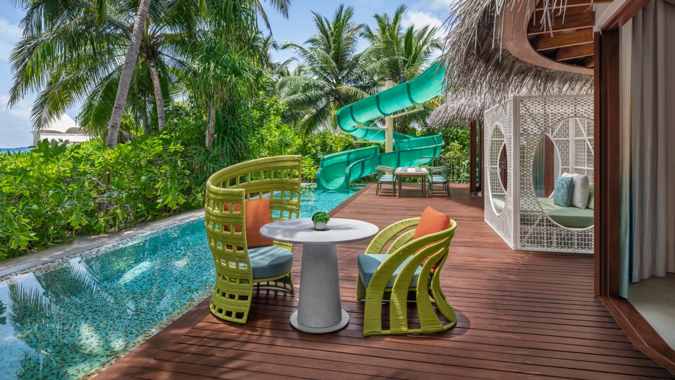 Oasis Beach Villa with Slide at W, view 9